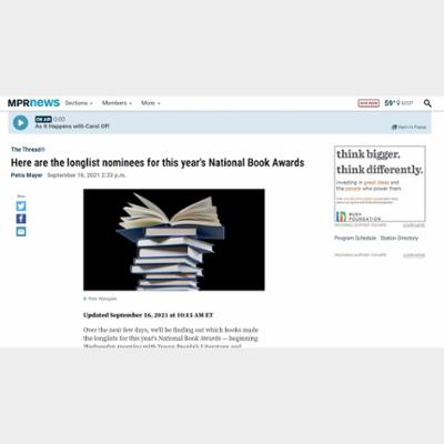 Here are the longlist nominees for this year's National Book Awards