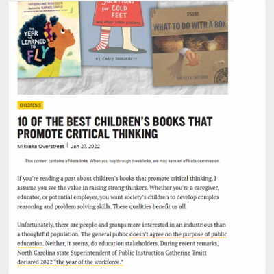 10 OF THE BEST CHILDREN’S BOOKS THAT PROMOTE CRITICAL THINKING