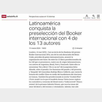 Latinoamérica conquista la preselección del Booker internacional con 4 de los 13 autores