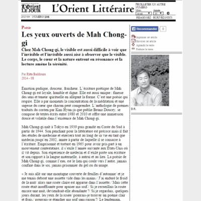 Les yeux ouverts de Mah Chong-gi