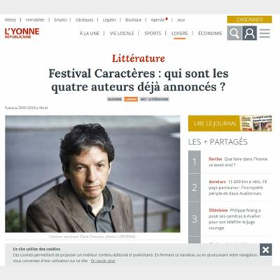 Festival Caractères: qui sont les quatre auteurs déjà annoncés ?