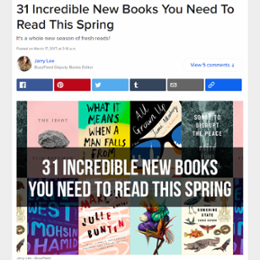 31 Incredible New Books You Need To Read This Spring