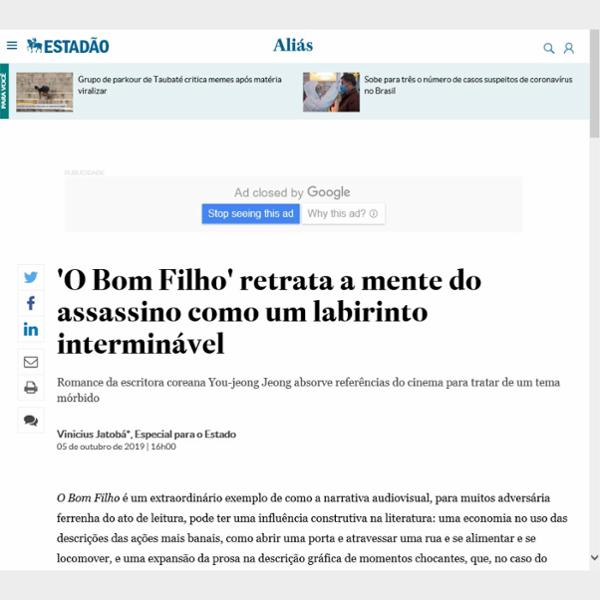 'O bom Filho' retrata a mente do assassino como um labirinto interminavel