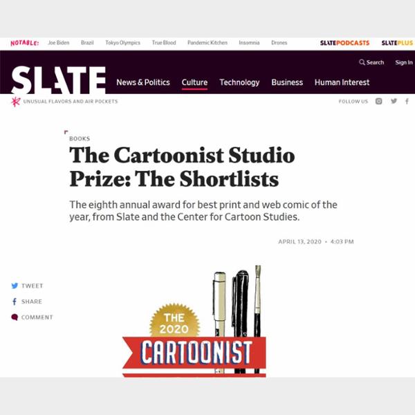 The Cartoonist Studio Prize: The Shortlists