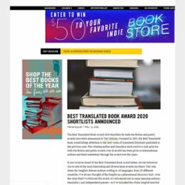 BEST TRANSLATED BOOK AWARD 2020 SHORTLISTS ANNOUNCED