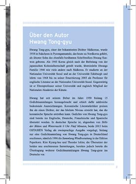 2015 Frankfurt Book Fair: Author Hwang Tong-gyu Introductory Booklet